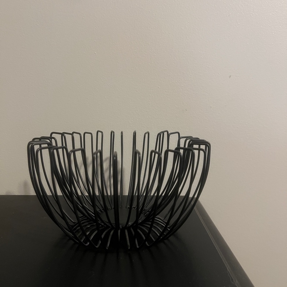 Black candle holder